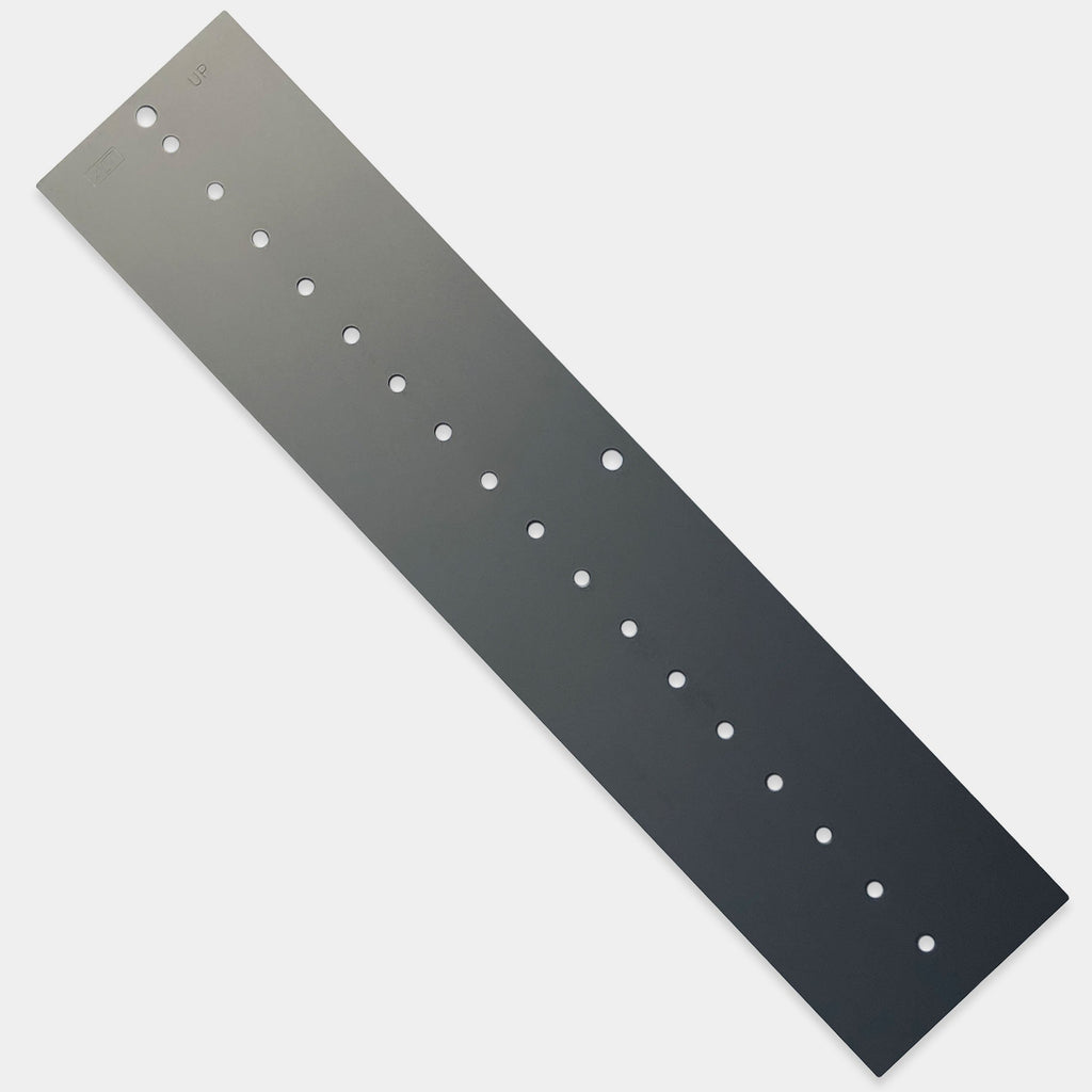 ACT Cold Rolled Steel 4" x 18" x 0.032" Sag Flat 17 Hole Panel with Chemfos 710 Chemseal 18