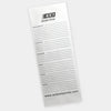 4" x 12" White Panel Envelope