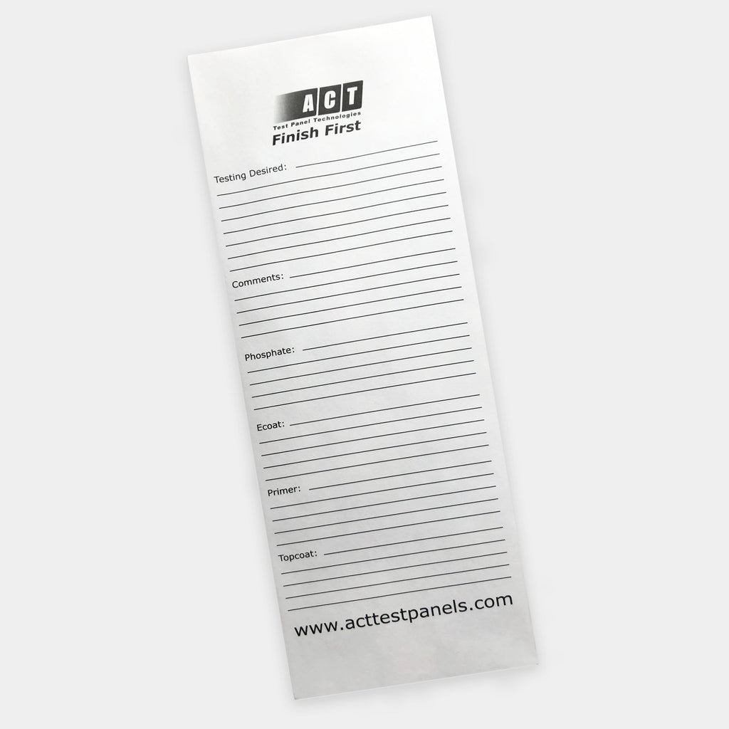 4" x 12" White Panel Envelope