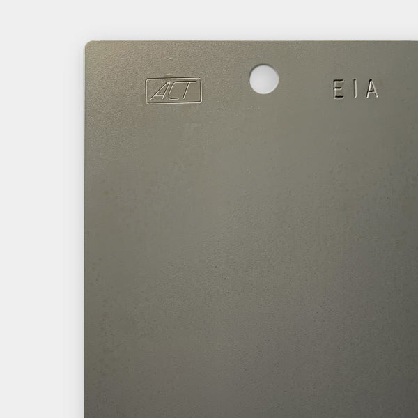 ACT Electro Galvanneal - Electro Zinc/Iron Alloy (30/45 g/mÂ²) 1.45" x 1.45" x 0.030" with Mill Oil and Square Corners and without a Hanging Hole
