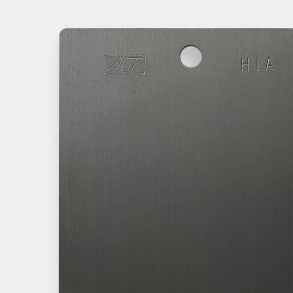 ACT Galvanneal - Hot Dip Zinc/Iron Alloy (45 g/mÂ²) 1" x 4" x 0.031" with Mill Oil and Square Corners and without a Hanging Hole