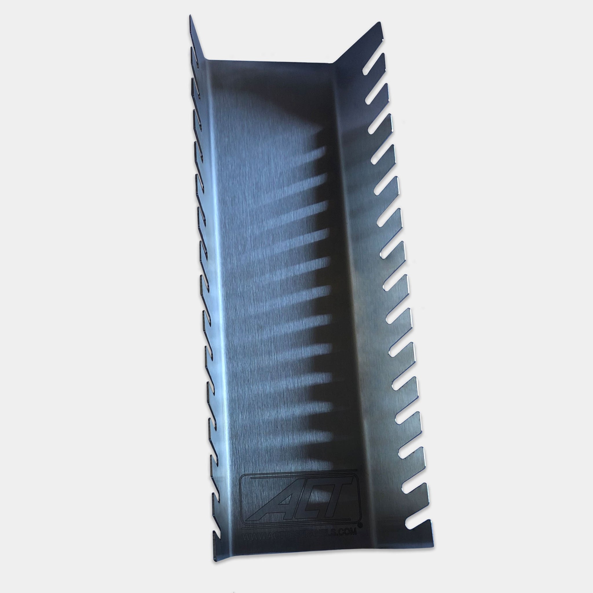 Stainless Steel Panel Rack Holds up to 15 Panels and Measures 5