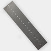 ACT Cold Rolled Steel 4" x 12" x 0.032" Sag Flat 11 Hole Panel with Mill Oil