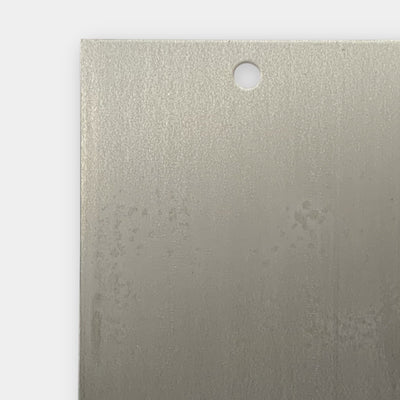 ACT Aluminum 2024-T3 3" x 10" x 0.040" with Mill Oil and Square Corners and a Protective PVC Coating on One Side without a Hanging Hole